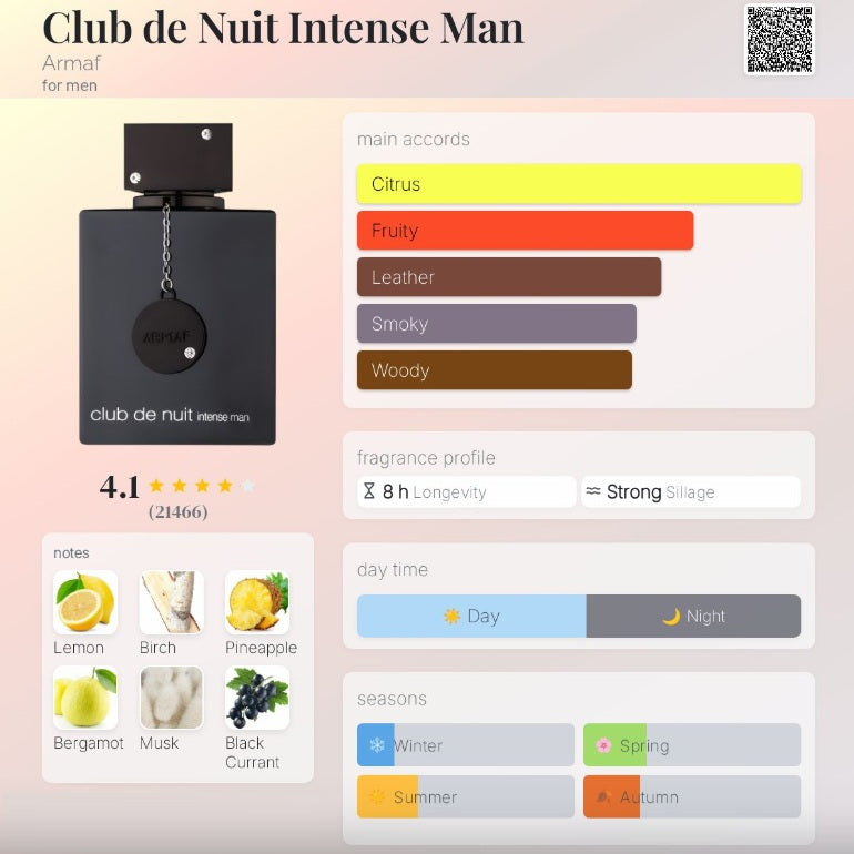 Armaf Club De Nuit Intense Men 6.8 oz EDP