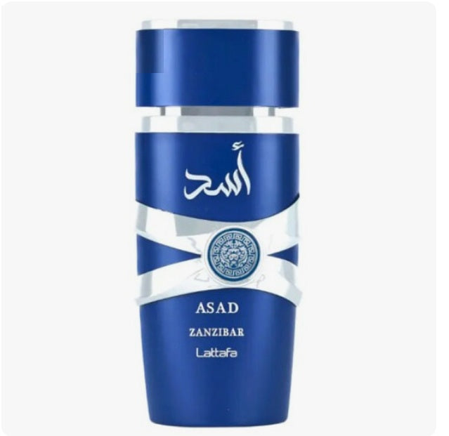 Lattafa Asad Zanzibar for Men Eau de Parfum Spray 3.4 Ounce